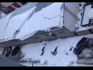 and then the loader came, load the snow