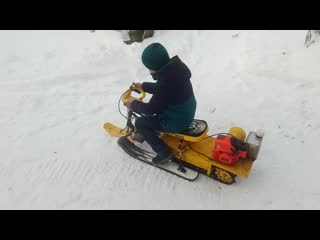 teen's snow scooter