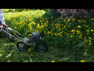 i made a powerful lawn mower for tall grass with my own hands