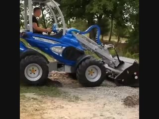 concrete mixer in a bucket