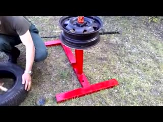 homemade manual tire changer | hands not from the ass