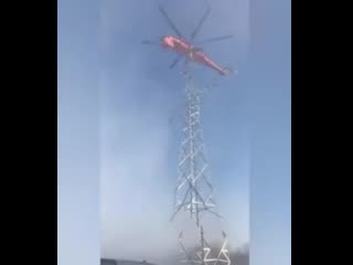 soviet technology for installing power lines