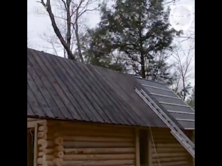 alone built himself a house in the forest