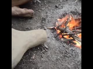 how to kindle a fire in nature