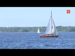 the annual maritime festival "sails of vyborg" has ended