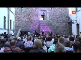 festival cultural vyborg again turned the castle into a theater stage