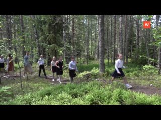 vyborg schoolchildren were led along the shestakov trail